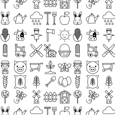 nesne hayvan Icons set