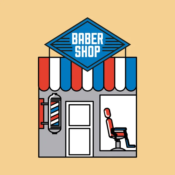 Barbería ilustración — Vector de stock