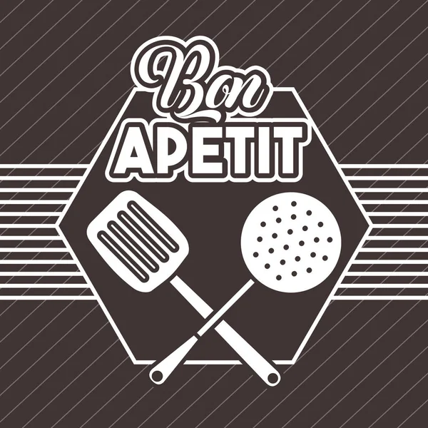 Bon appetit image — Stockový vektor