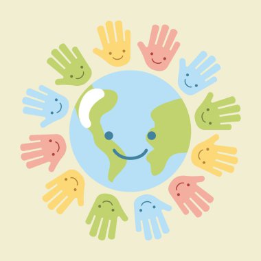 çocuklar dünya eller