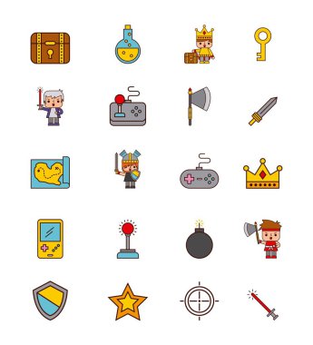 simge vektör video oyunları klasik