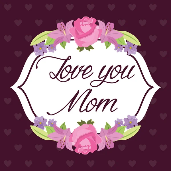 Mothers  day card — Stock Vector