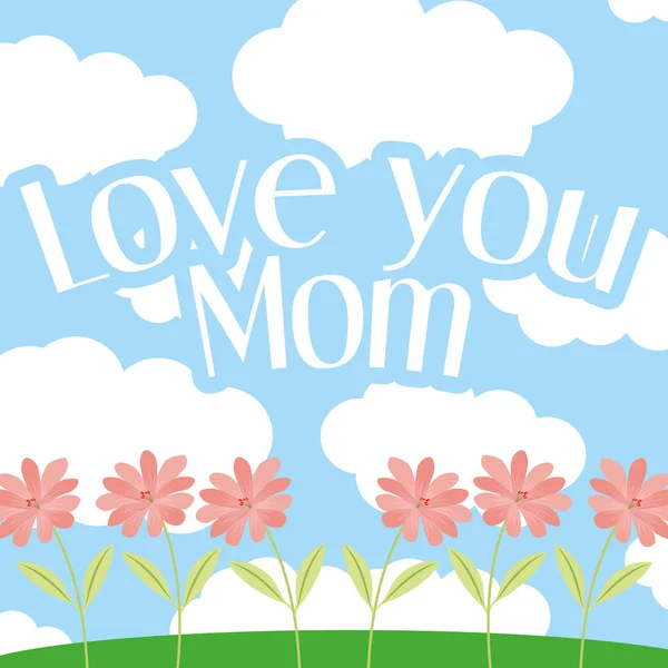 Mothers  day card — Stock Vector