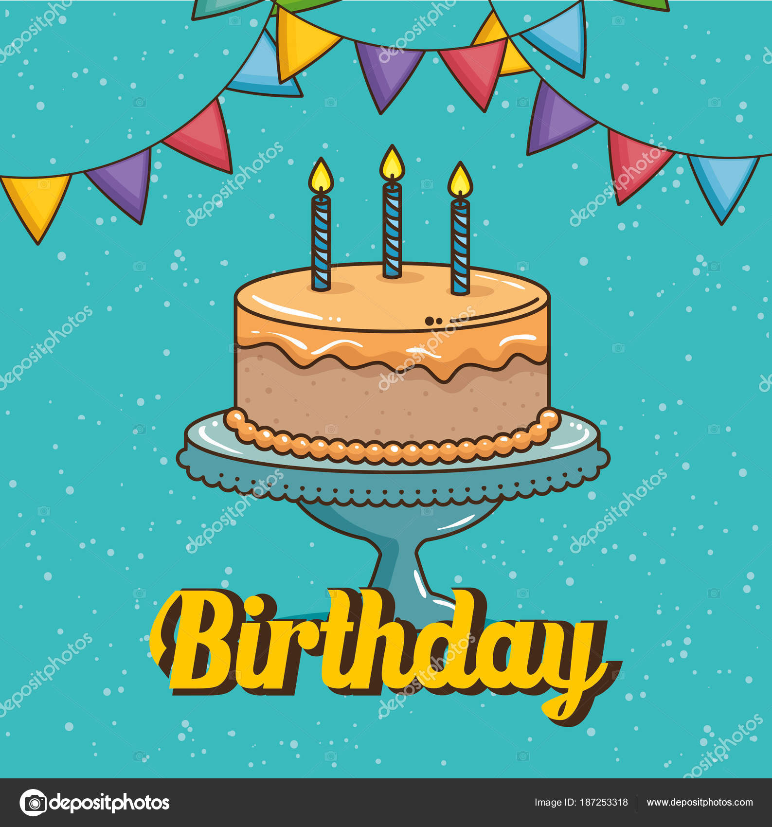 Illustrazione Disegno Torte Di Compleanno Disegno Della