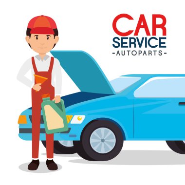Araba Servisi autoparts kavramı