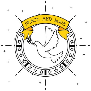 Barış ve sevgi tasarım