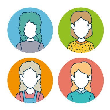 avatar simge karakter kümesi