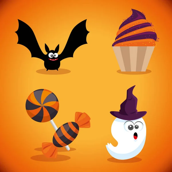 Feliz Halloween elementos de design —  Vetores de Stock