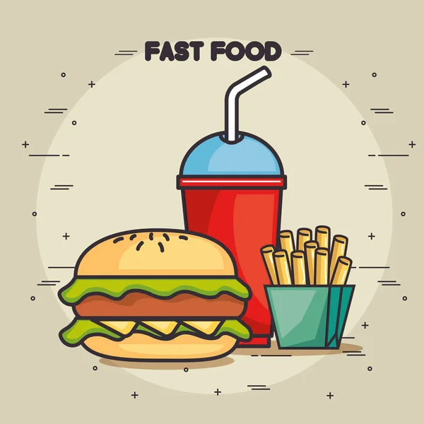 Design de fast food — Vetor de Stock