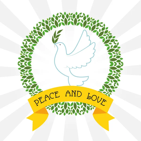 和平与爱设计 — 图库矢量图片
