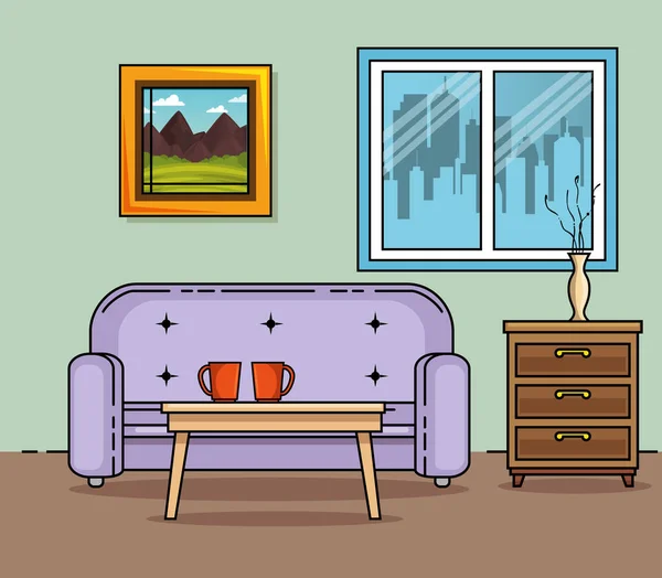Design de mobiliário doméstico — Vetor de Stock
