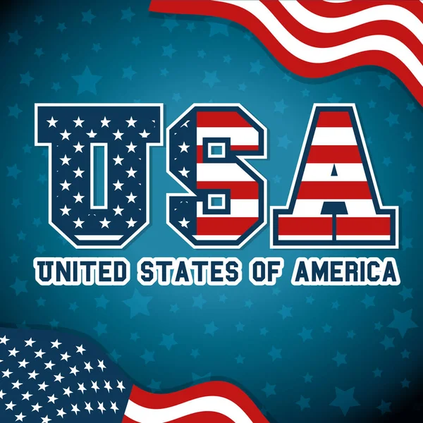 美利坚合众国的设计 — 图库矢量图片