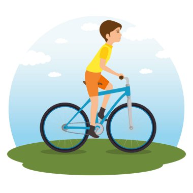 Bisiklete binen insanlar