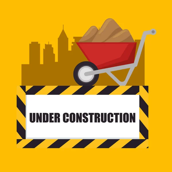 Under construction design — Stock Vector