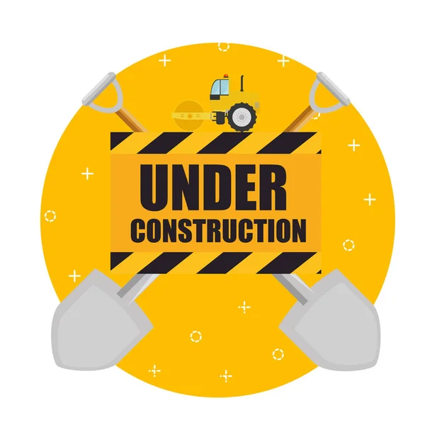 Under construction design — Stock Vector