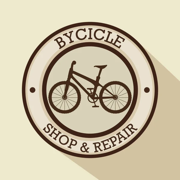 Moderne fiets winkel logo — Stockvector