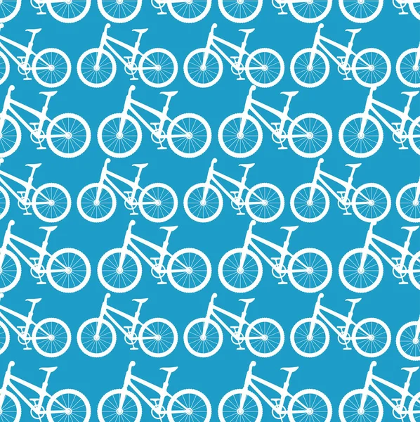 Seamless bicycles pattern — Stock Vector