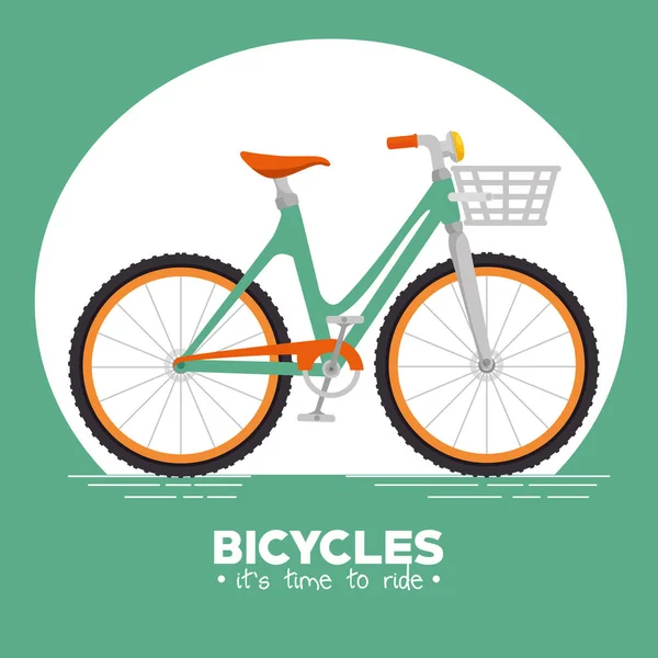 Ik hou van mijn fiets labelsjabloon — Stockvector