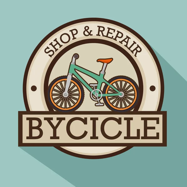 Modern bike shop logo — Stock Vector