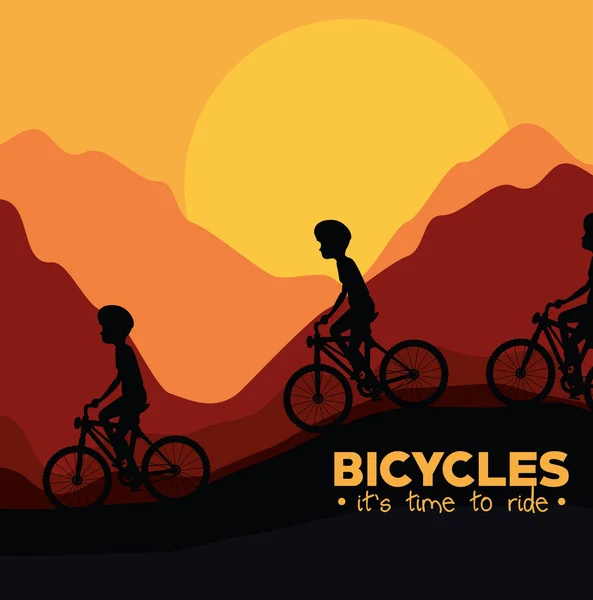 Ciclismo infografica Design — Vettoriale Stock