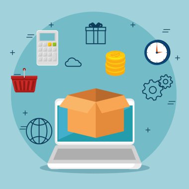 e ticaret kavramı online alışveriş