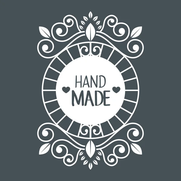 Vintage hand made logotypes and labels — Stock Vector