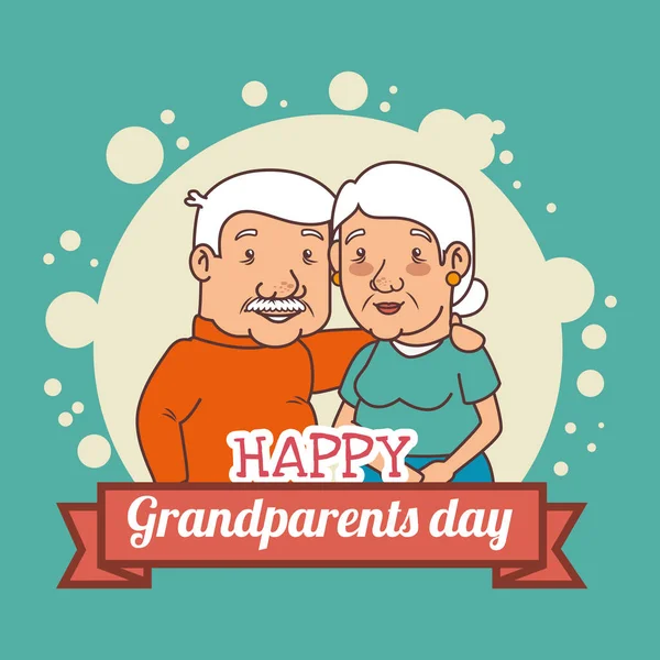 Šťastný den prarodičů — Stockový vektor