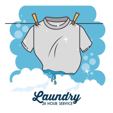 Çamaşırhane logo amblem rozeti 