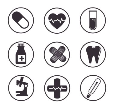tıbbi ve sağlık simgeler