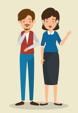 interaktif iş insanlar iletişim