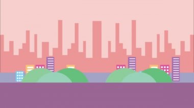 insanlar animasyon manzara