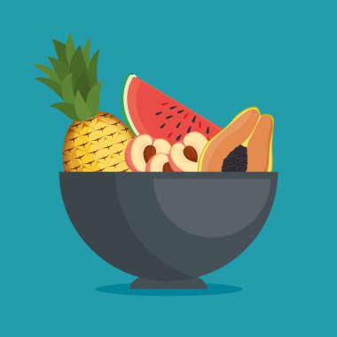 taze organik meyve kavramı