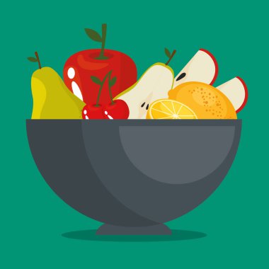 taze organik meyve kavramı