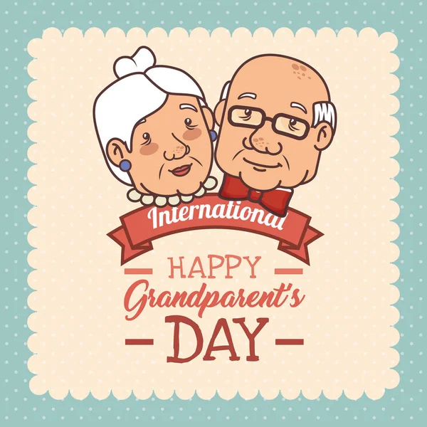 Happy grandparents day — Stock Vector