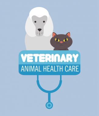 evde beslenen hayvan hayvan hastalıklarıyla ilgili klinik logosu