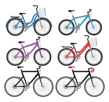 set bisiklet tarzı simgeleri
