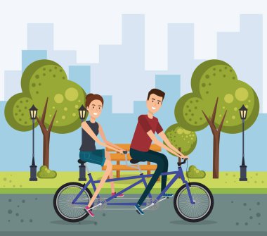 Bisiklet Park gençlerle