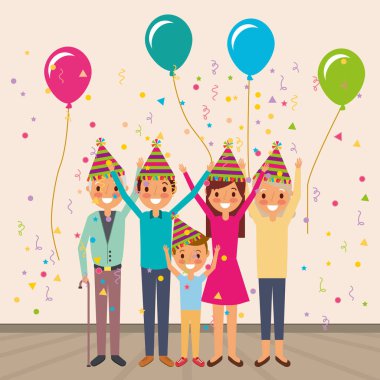 Aile birlikte karakterler