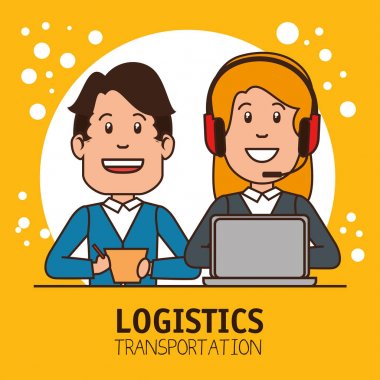 lojistik yöneticisi Infographic teslim kargo