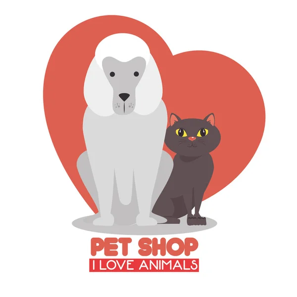 Pet shop logo — Stockový vektor