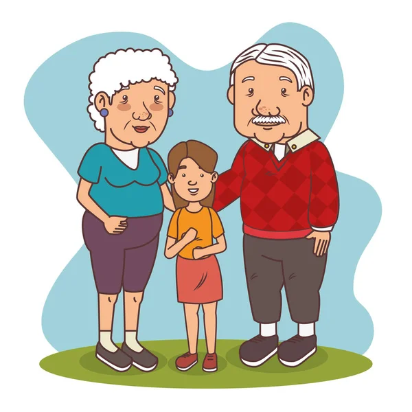 Heureux grand-parents jour — Image vectorielle