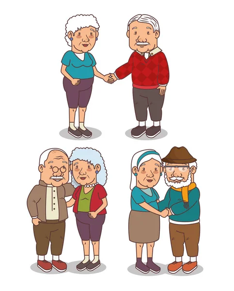 행복 한 조부모의 날 — 스톡 벡터