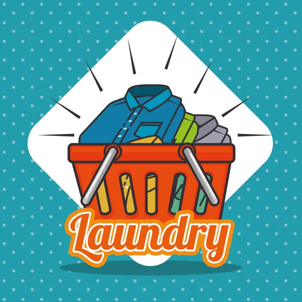 Laundry logo emblem badge — Stock Vector