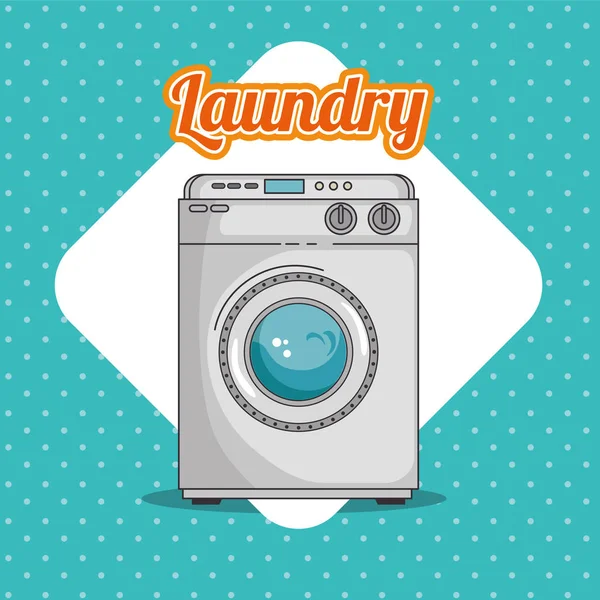 Dibujos: lavaderos de ropa | Lavadero con lavadora y ama de casa