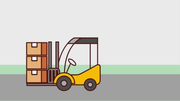 Logistiky nákladní dopravu — Stock video