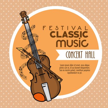 Poster festival klasik müzik simgesi