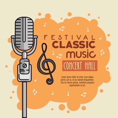 Poster festival klasik müzik simgesi