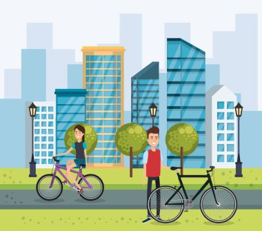 Bisiklet Park gençlerle