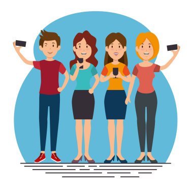 Smartphone bağımlılık kavramı modern yaşam tarzı 