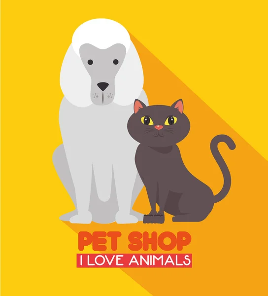 Logo del negozio di animali — Vettoriale Stock